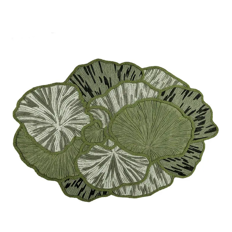 Irregular Shape Carpets for Living Room Light Luxury Bedroom Decor Large Carpet Thick Plush Cloakroom Floor Mat Fluffy Soft Rug image 3