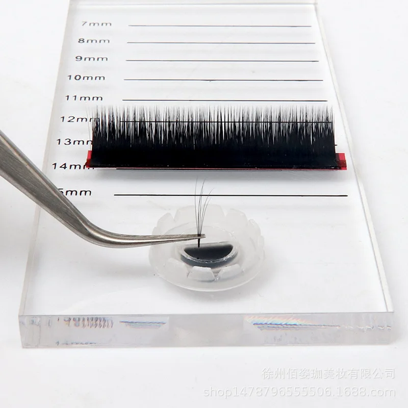 Clear Acrylic Eyelash Extension Lash Holder False Eyelashes Stand Pad Crystal Glass Adhesive Glue Pallet Beauty Makeup Tools