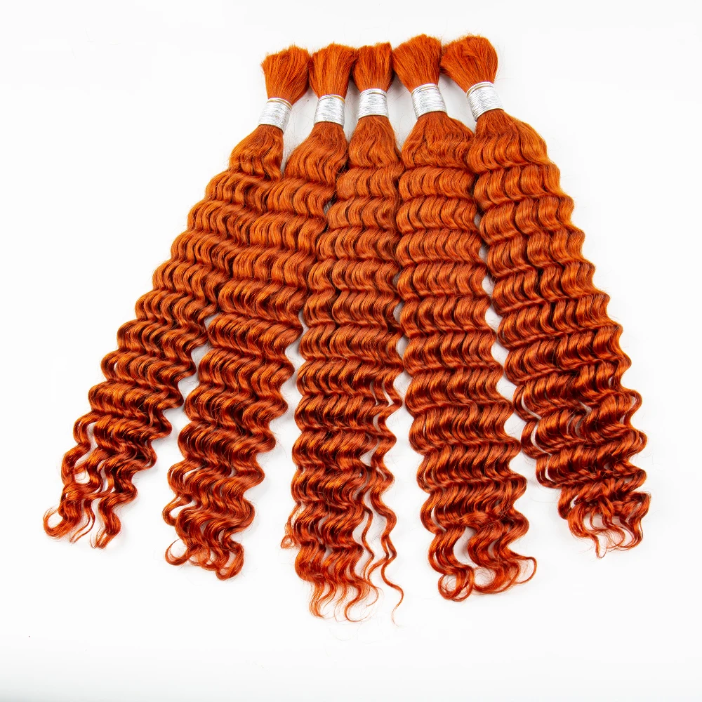 Estensioni sfuse per capelli NABI Fasci di intrecciatura Boho per capelli allo zenzero Fasci di estensioni dei capelli a onde profonde per trecce Boho