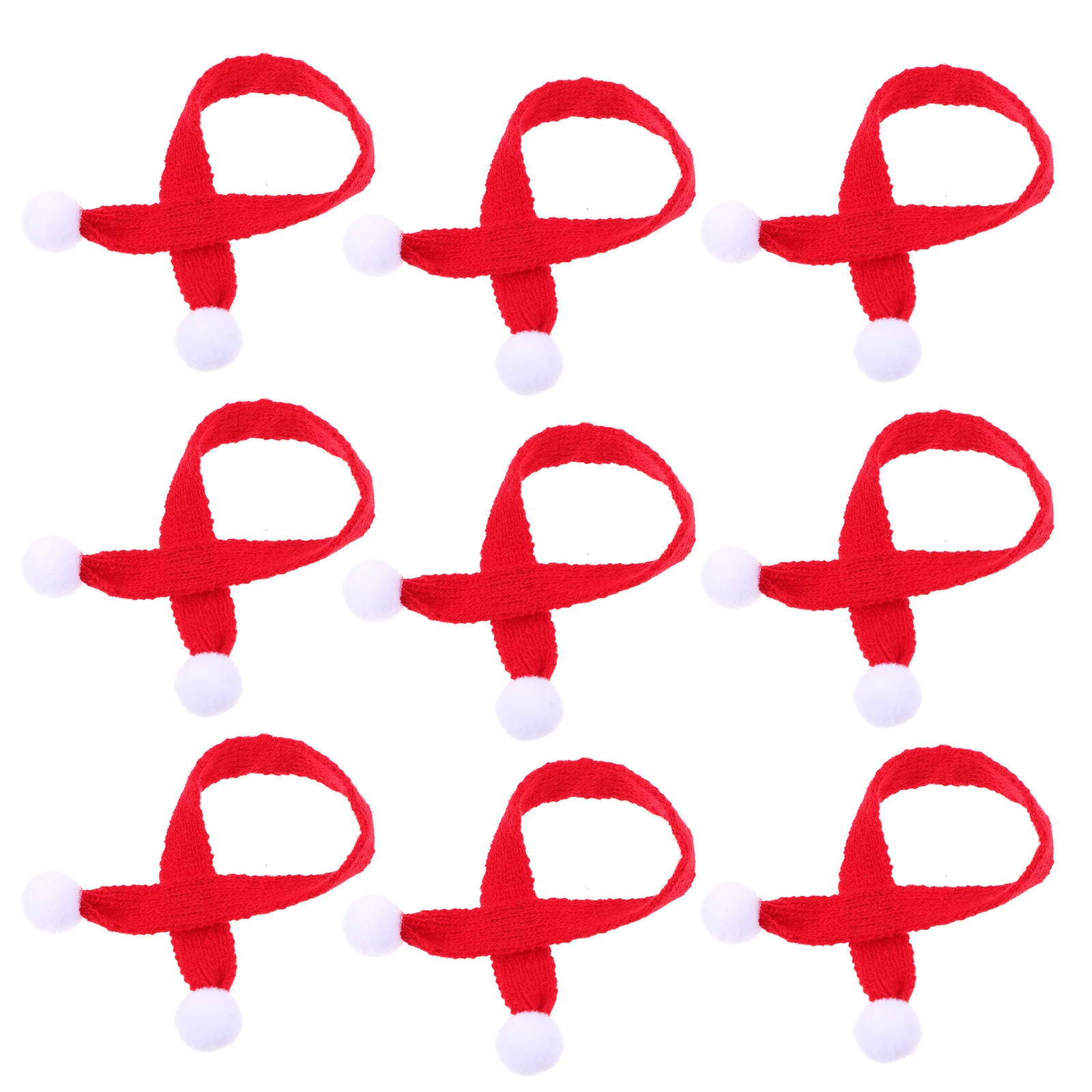 

10Pcs Practical Christmas Scarves Multi Functional Adornments Soft Texture Attractive Dynamic Holiday Decorations