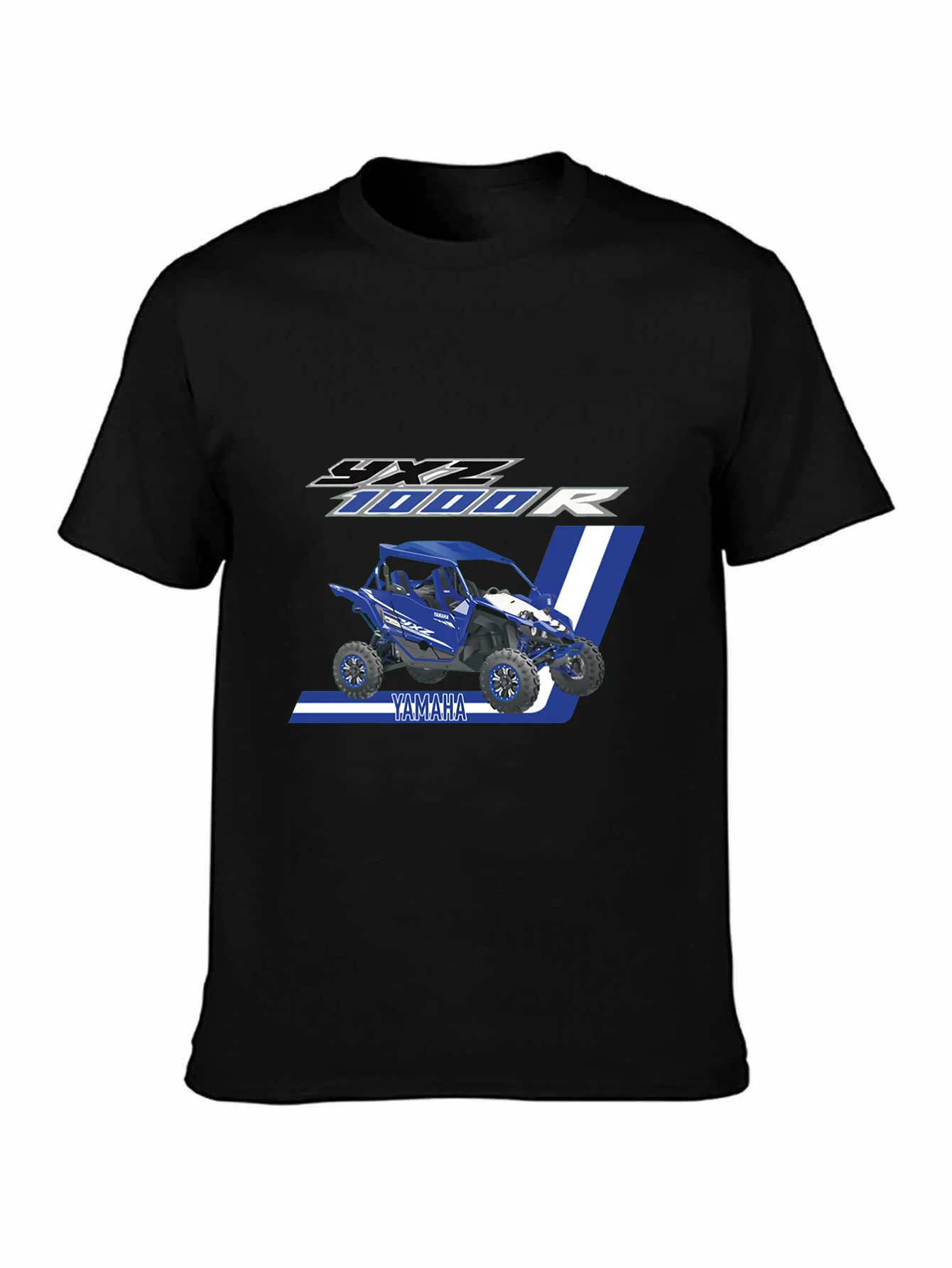 ياما تي شيرت Yxz 1000R Sxs الأزرق الطرق الوعرة Atv سباق الجرافيك الرجال أوم موضة جديدة طباعة قصيرة الأكمام الساخن الفرقة تي شيرت