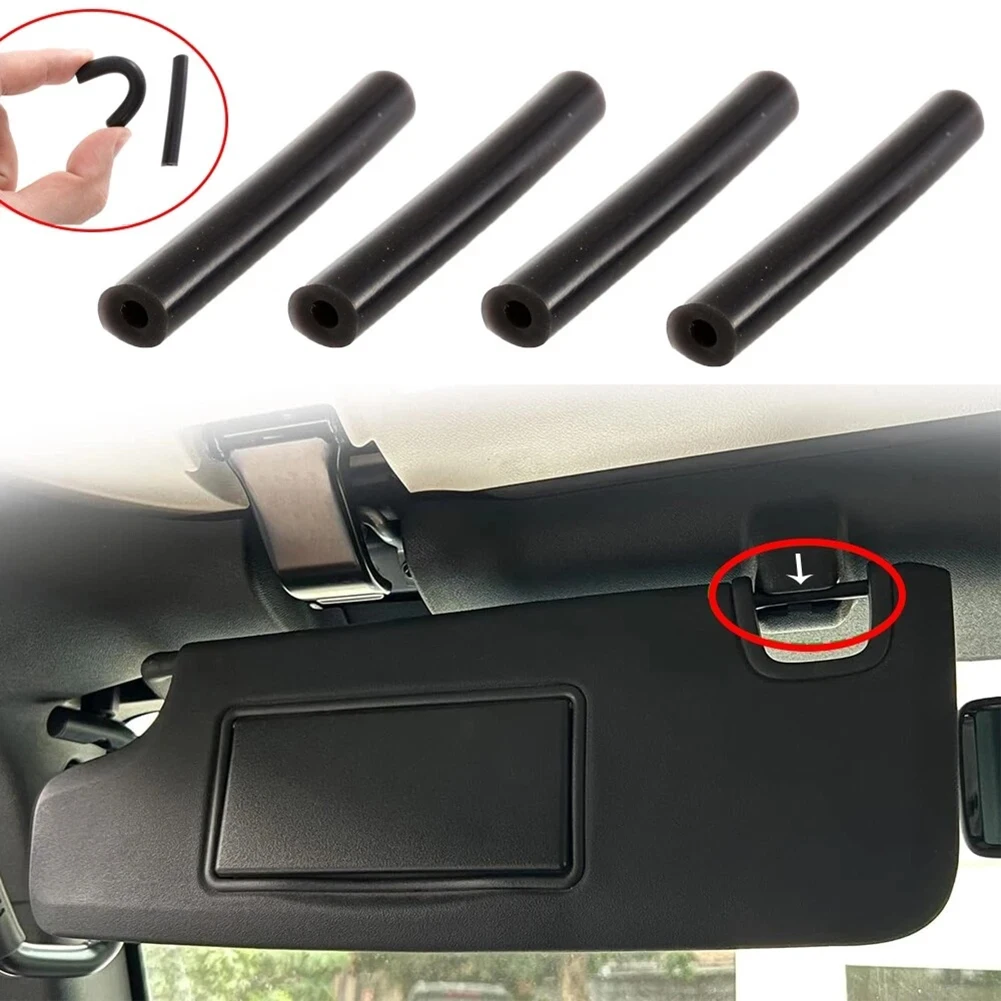 4Pcs Left Right Sun Visor Repair Tube Kit For Jeep For Wrangler For JK 2007-2017 Car Sunshade Accessories