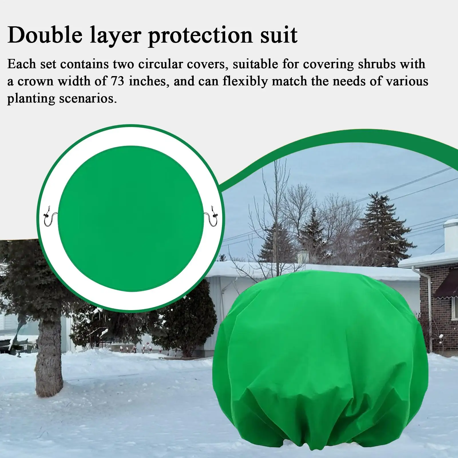 

Plant Protector Round Seedling Protectors For Garden Reusable Barrier With Drawstring For Winter Tree Shrub Balcony Raised Bed