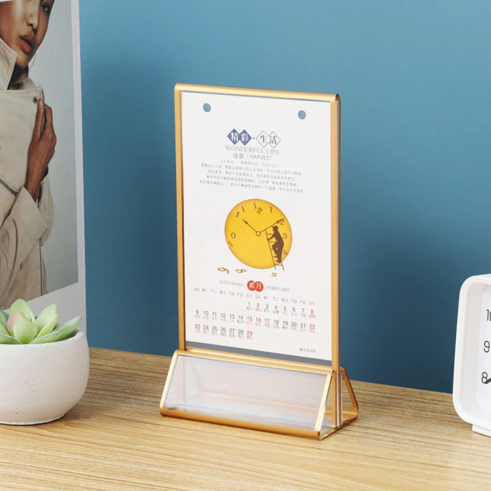 

Acrylic Display Holder Metal Base Table Menu St Lightweight AntiFall Transparent Design SmoothEdges Retailers