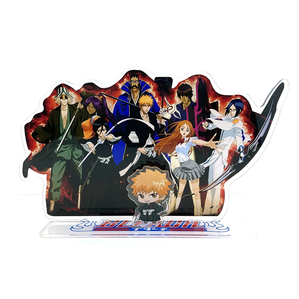 

BIG SIZE Bleach group ichigo Orihime Uryuu Yasutora Kisuke Yoruichi GM acrylic stand figure model plate holder cake topper anime