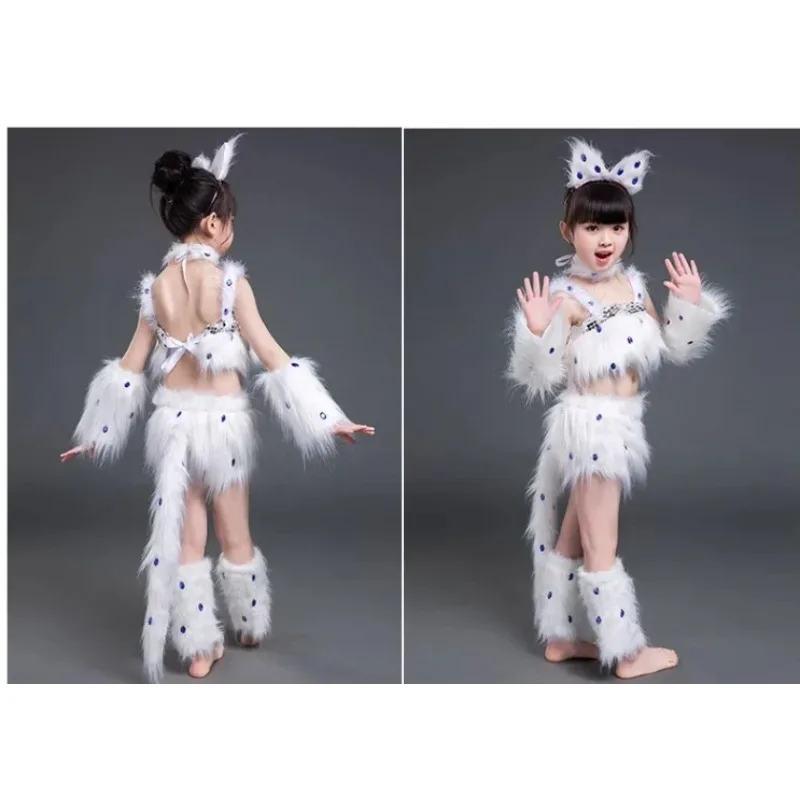 white cat cosplay for girls sexy cat girl cosplay costumes fox girl cosplay animal dance costumes for children halloween cosplay