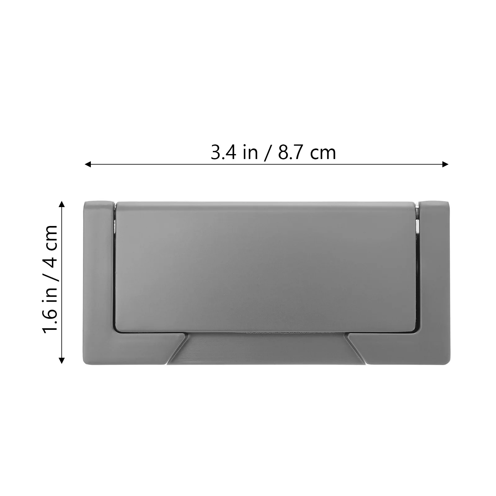 Wardrobe Invisible Drawer Flat Handle Zinc Alloy Durable Heavy Duty Smooth Touch for Cabinets Closets Furniture Pulls