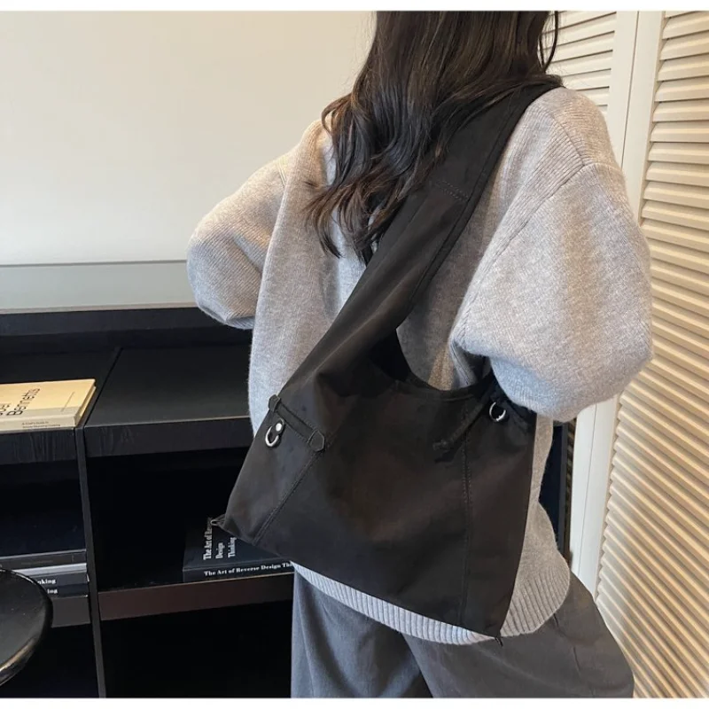 

Women's Suede Hobo Tote Bag With Knotted Strap Spacious For Daily Casual Office Streetwear Weekend Travel Errands & Daily Use