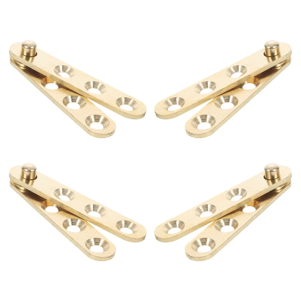 

8pcs Door Hinge Universal Pivot Hinge For Cabinet Bookshelf Glass Wood Doors Self-Closing Hidden Heavy Duty Rotation Hardware