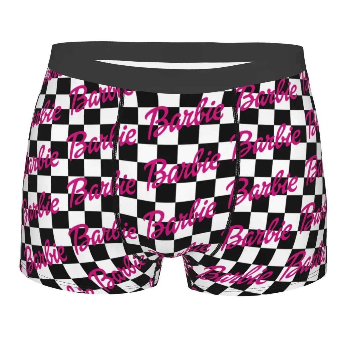 Customized Barbie Logo Underwear Men Printed Disney Boxer Briefs Shorts Panties Breathable Underpants