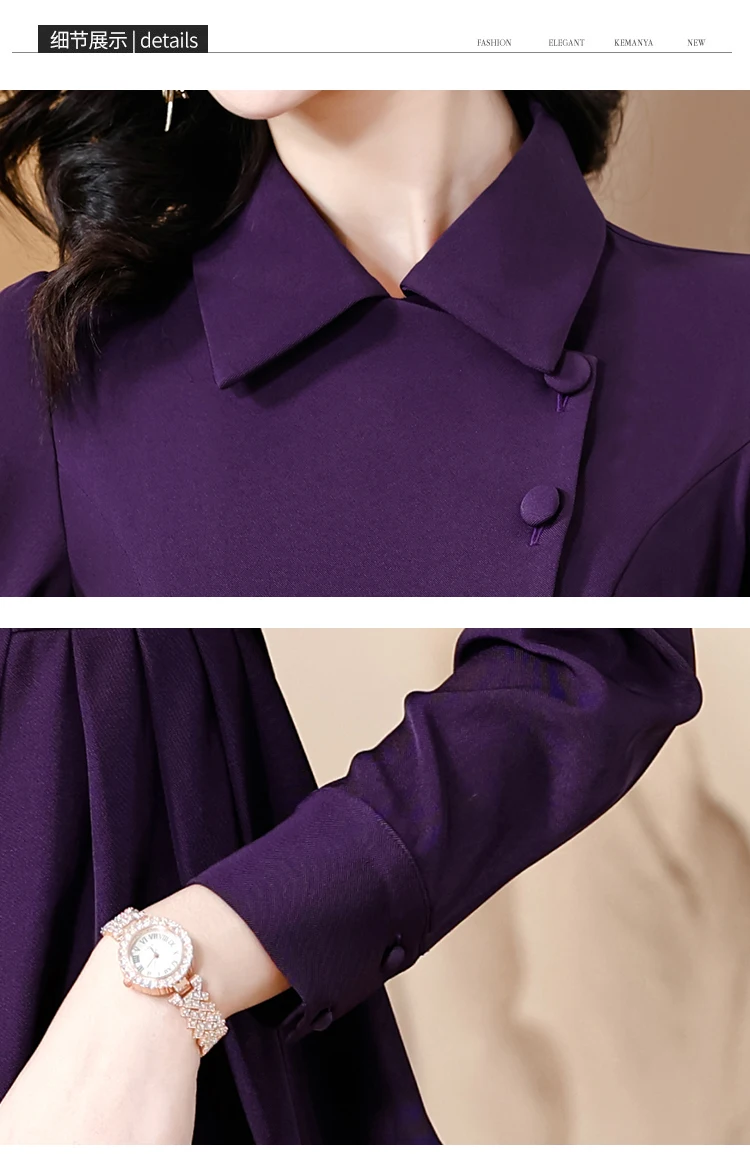 peplum shirts women pelum blouses women long sleeve purple tops