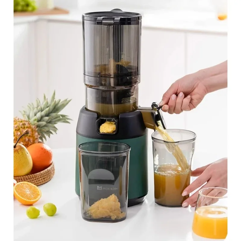 220V Slow Juicer Cold Press Extractor Filter Free Easy Wash Electric Fruit Juicer Machine Large Caliber Commercial