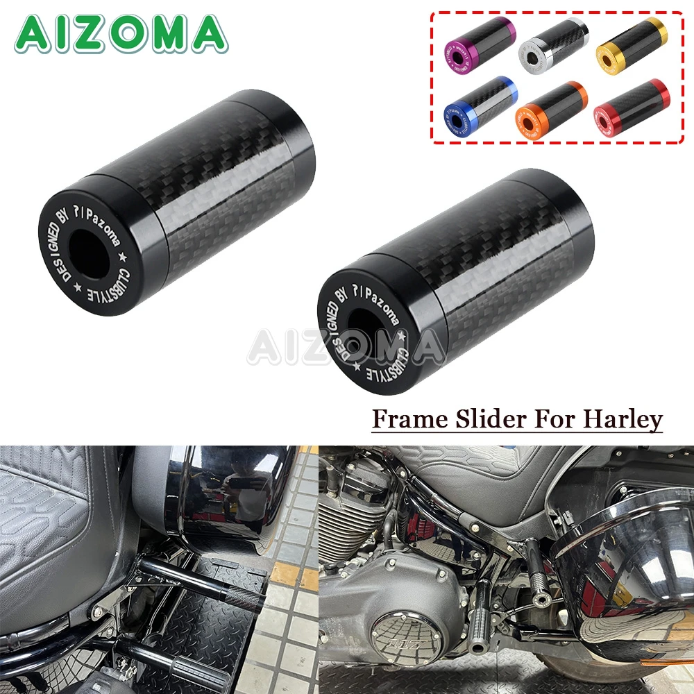 Motor Frame Slider Falling Bumper Crash Pad Crash Guard Protector For Harley Softail Low Rider ST 117 FXLRST Crash Bar Sliders