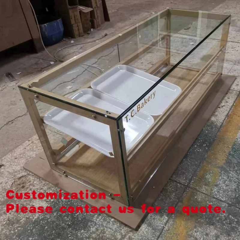 Customize.Bakery Display Cabinet Counter Top Bread Display Stand Portable Cake showcase Shop Furniture Design and Custom