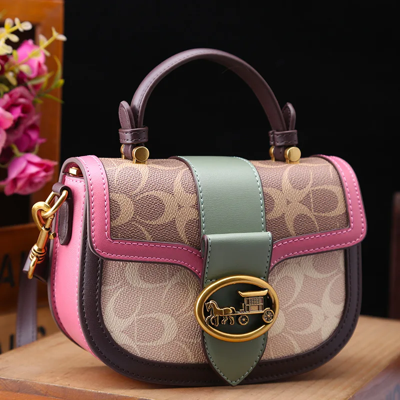 حقيبة يد نسائية من جلد البقر متعددة الاستخدامات على الموضة جديدة لعام 2025، حقيبة ساعي كاجوال راقية على الطراز الأجنبي