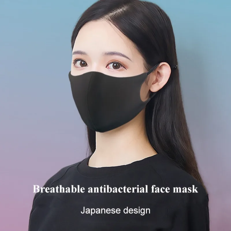 Summer dust ice silk sunscreen mask threedimensionally adjustable UV washable breathable masks