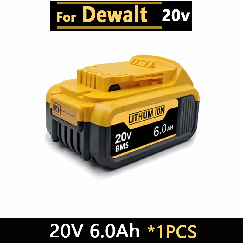 Nieuwe krachtige accu voor DEWALT 20v/60V batterijen DCB200 DCB205 DCB206 * accugereedschap 18V batterij 3AH 8AH 12AH 18AH accu's DCD805