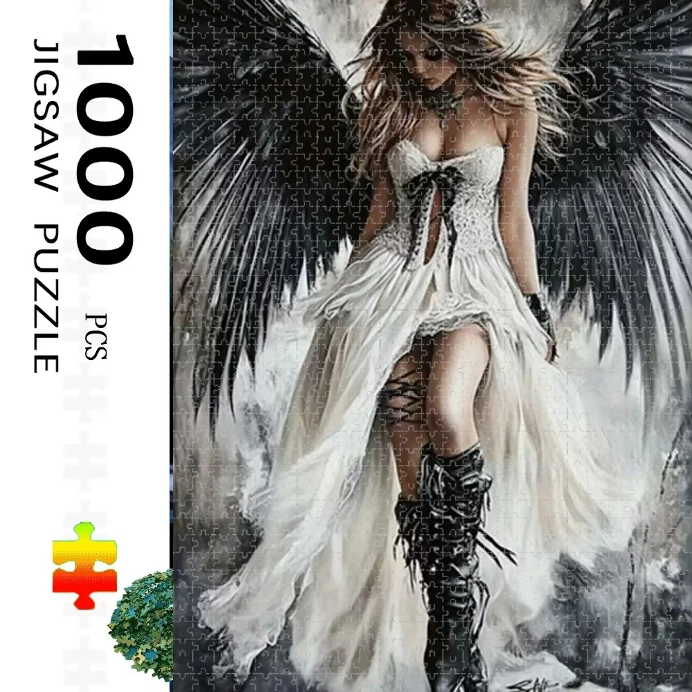 

1000 Pieces Dark Angel Fantasy Jigsaw Puzzle Home Decor Adults Puzzle Games Family Fun Floor PuzzlesEducational Toys for Kids