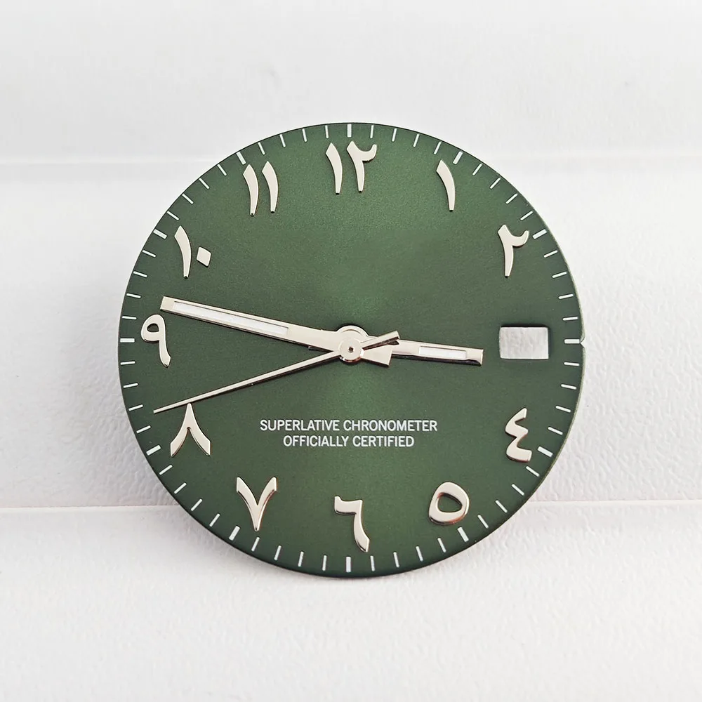 ساعة بقرص عربي للرجال ، حزام حركة ميكانيكي أوتوماتيكي ، مؤشر ، من من من من من نحن ، NH35 ، NH36