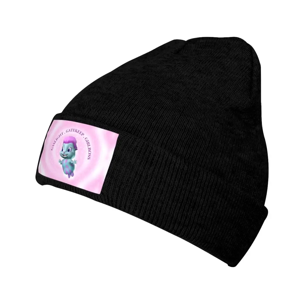 Cartoon Bibble Beliefs Bonnet Hat Knit  Men Women Unisex Adult Gaslight Gatekeep Girlboss Warm Winter Skullies Beanies Caps