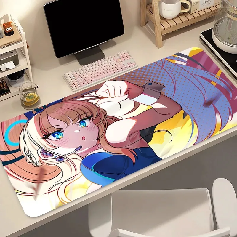 لوحة الماوس أنيمي ملحقات الألعاب لوحة الماوس ألعاب الكمبيوتر الكامل الأزرق الأرشيف Asuma Toki لوحة المفاتيح HD حصيرة مكتبية Varmilo #4