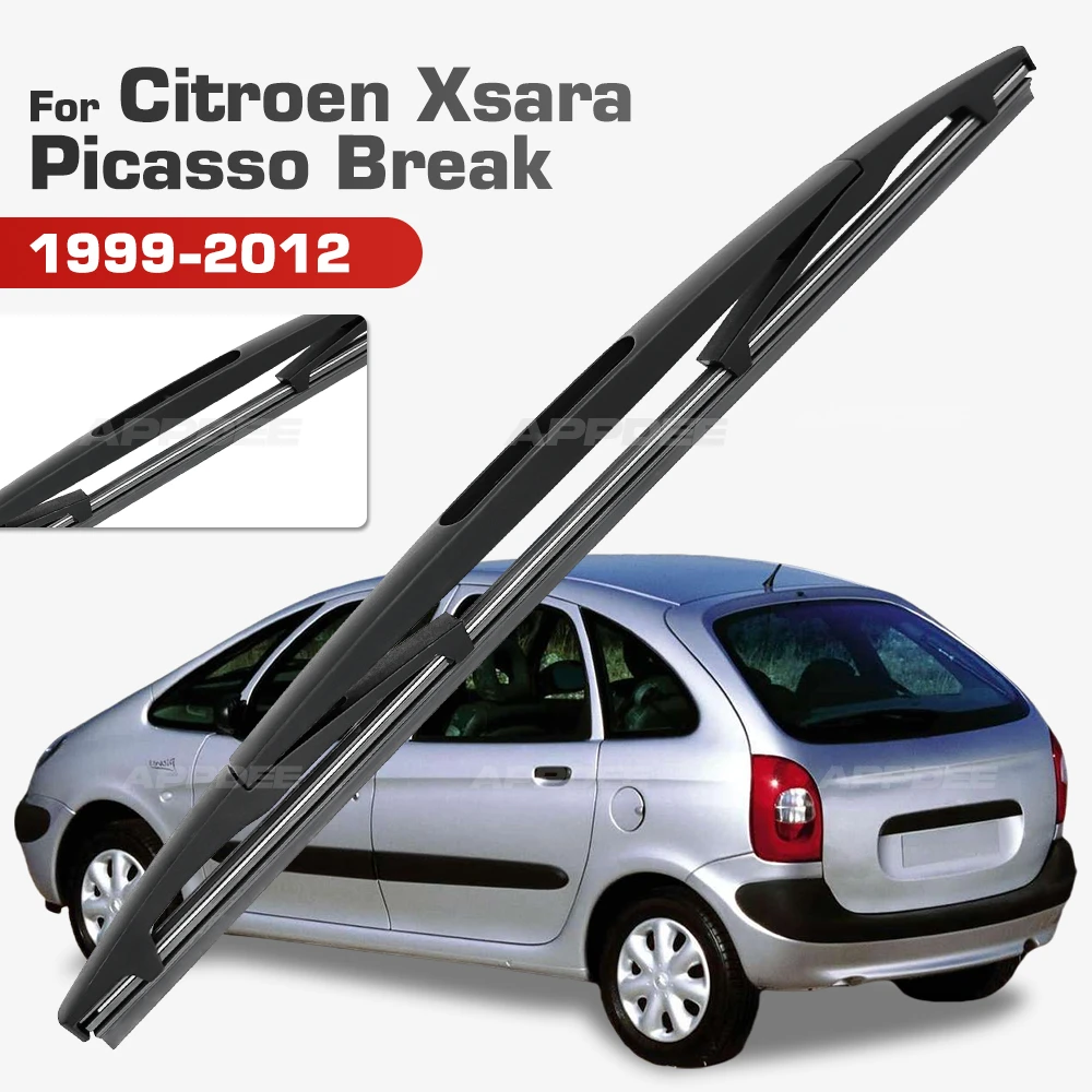 Conjunto de lâminas de limpador traseiro de 16 polegadas para Citroen Xsara Picasso Break 1999-2012 2011 2010 2009 Escovas para janela e para-brisa
