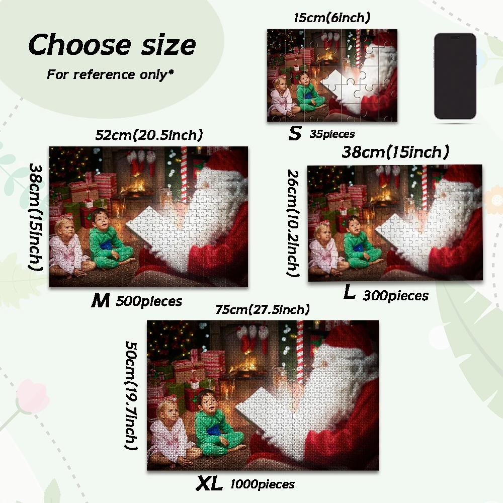 35/300/500/1000pcs Custom Photo Customized Picture Customizable Poster Personalised Decompression Puzzles Jigsaw puzzle
