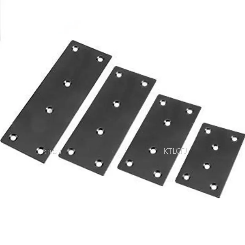 1Pcs L-Shaped Heavy Duty Stainless Steel 90 Degree Black Right Angle Corner Brace Brackets Joint Wood Furniture Shelf Supporter