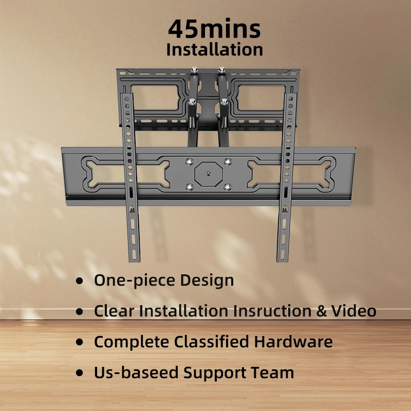 TV Wall Mount Bracket สําหรับทีวี 32-70 นิ้ว Full Motion TV กรอบหมุนขยาย Articulating ARM สูงสุด VESA 600x400 มม. โหลด 35 กก.