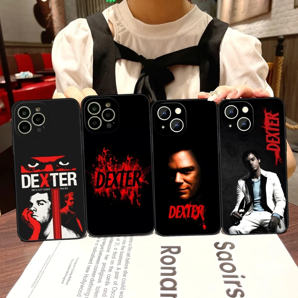 Dexter Morgan Phone Case For Iphone 15 Pro Max 14 Pro 16 Plus 12 13 11 Xr X Xs 8 7 Plus Silicone Back Cover