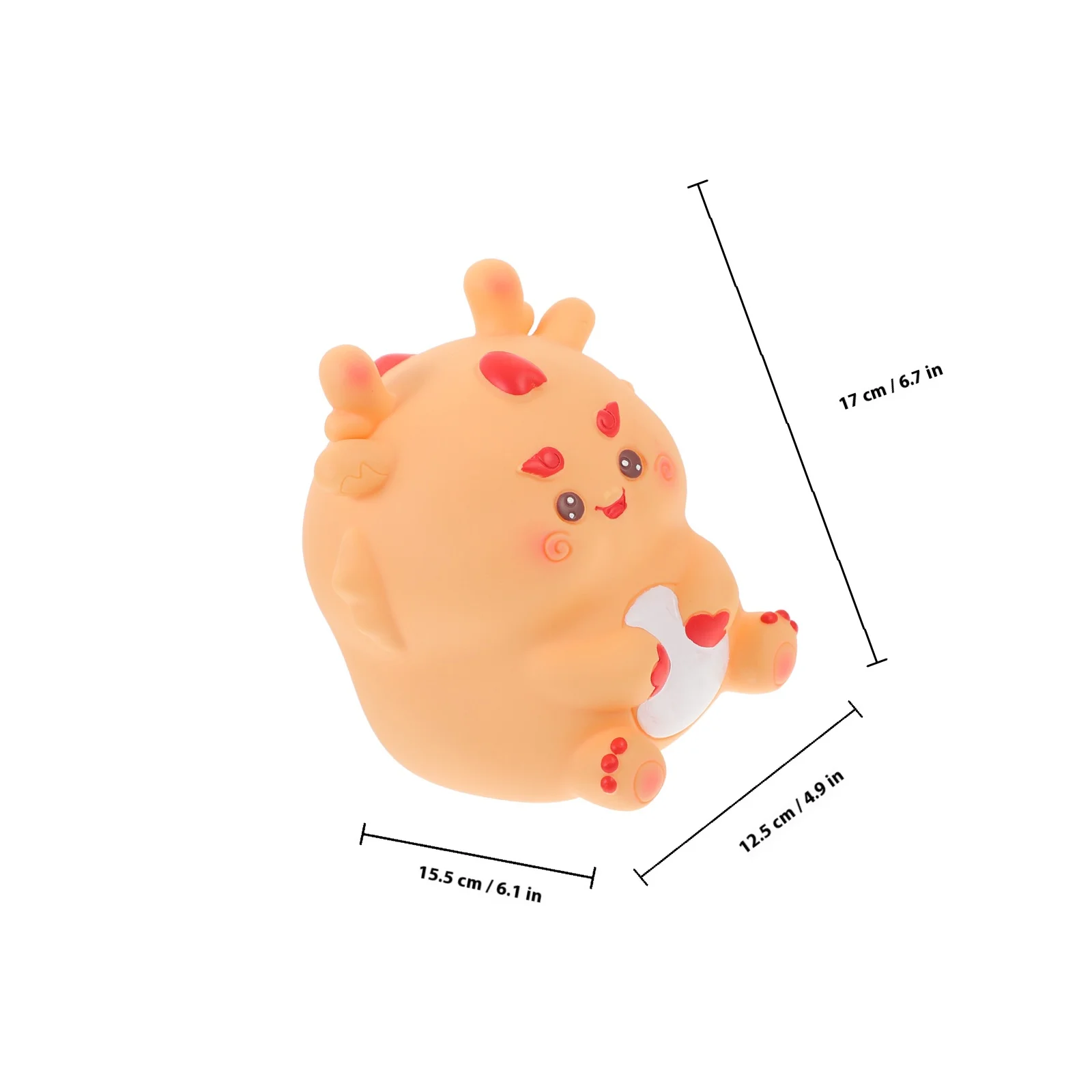 Alcancía con diseño de dragón encantador, contenedor de monedas de vinilo resistente, olla de ahorro para niños, accesorio decorativo para habitación Interior del hogar