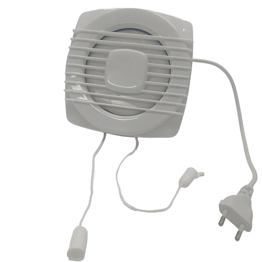 220V Silent Exhaust Fan, 4/6/7inch 110/150/180mm Ventilation Extractor Fan for Wall Window Bathroom Kitchen Toilet