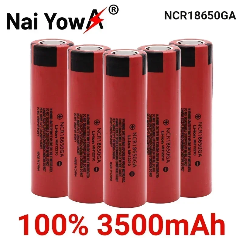 

100% Original INR 18650 battery 3.7V 3500mAh INR18650 li-ion Rechargeable Batteries Hight Power Discharge 12A Larger Current