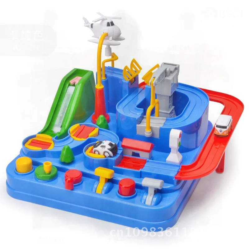 Ensemble de jouets de Train d'aventure de voiture de piste pour enfants garçons-Pallage supermarché stand petit Train pour nourrissons de 0 à 3 ans