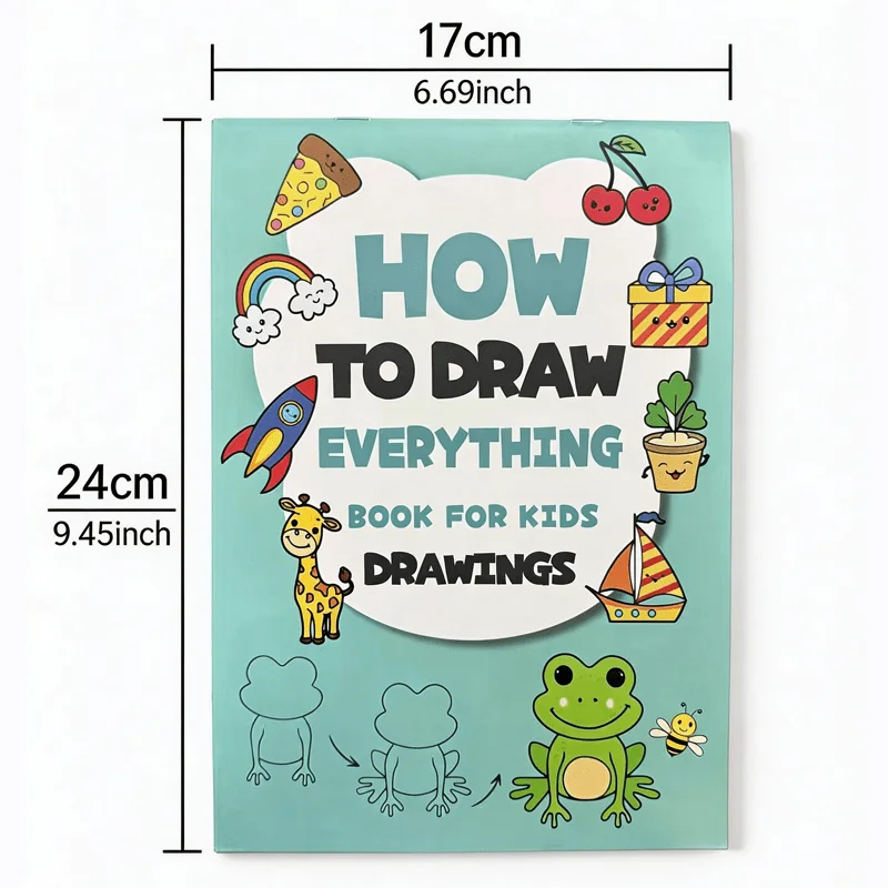 Children's Coloring Drawing, Learn How To Draw, 96 Animal Patterns, How To Draw Everything, Steps To Draw Drawing Coloring Book