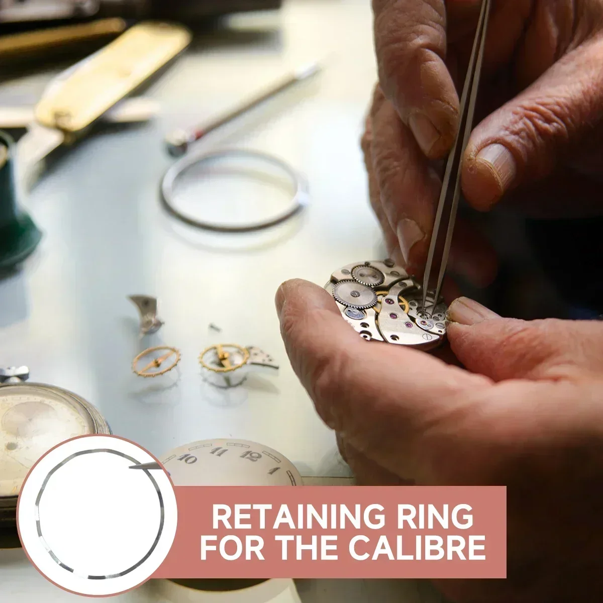 1/2/3/5/10 قطعة ساعة عقد حلقة لحركة NH35 NH36 29.5 مللي متر حامل الغطاء الداخلي ثابت تحديد الساعات المعدنية اكسسوارات