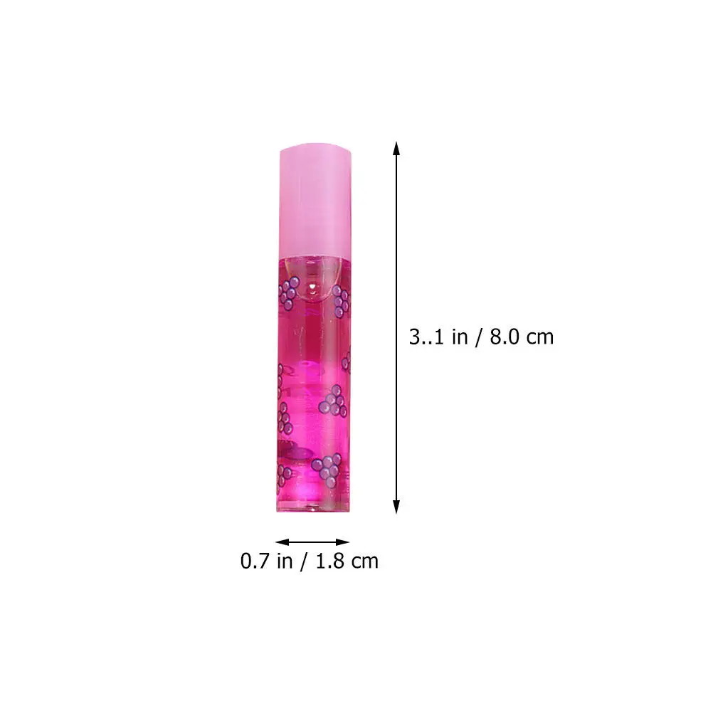 12Pcs Transparent Fruit Lip Gloss Moisturizing Colorless Liquid Makeup Protective Lip Care Lipsticks Liquid Lipsticks