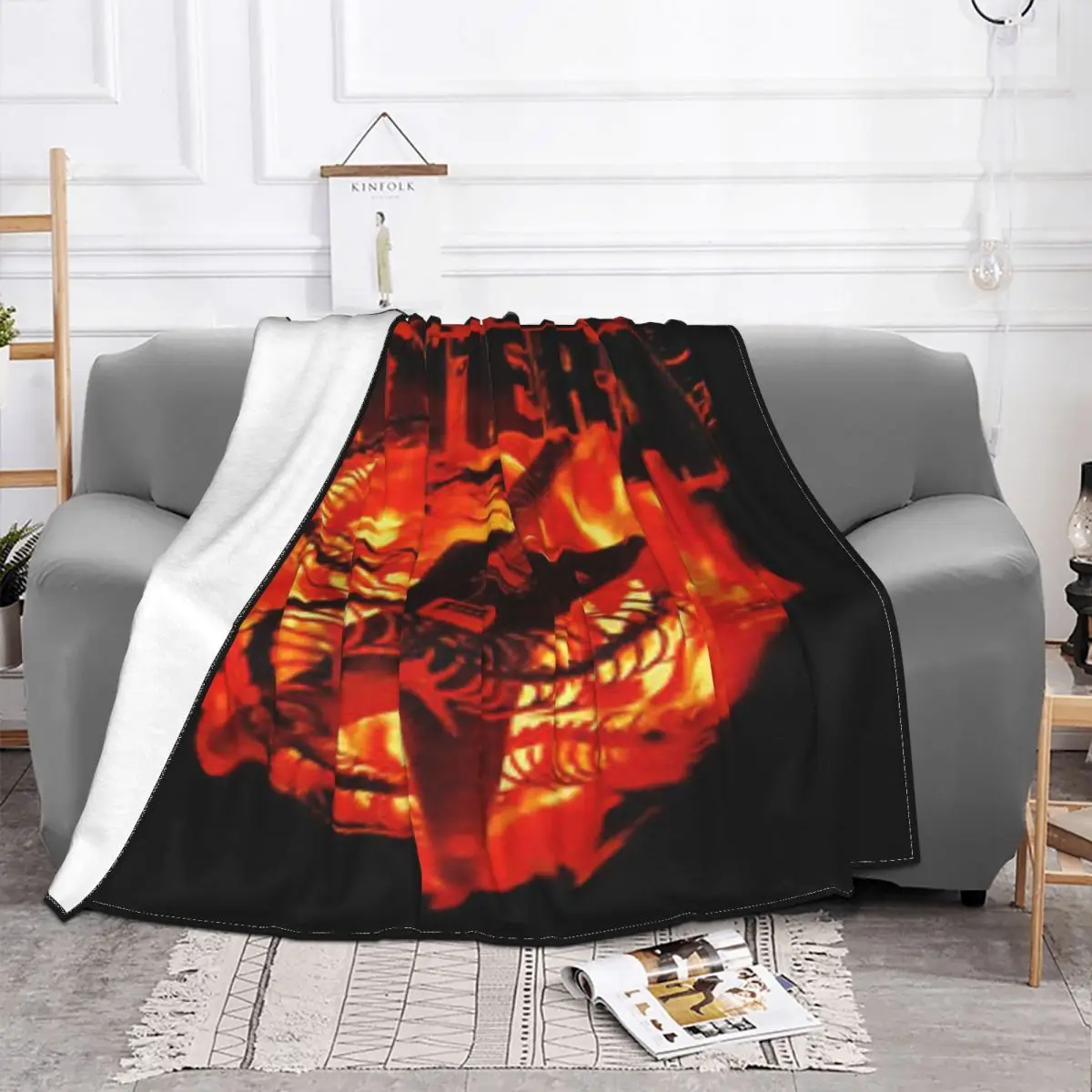 Pantera Flames 1897 Plush Bed Blanket Custom Blanket Personalized Throw Blanket