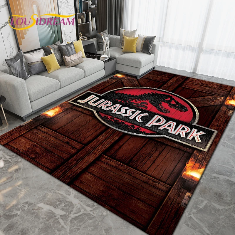 

Jurassic Park Dinosaur Cartoon Area Rug Large,Carpet Rug for Living Room Children's Room,Kids Play Crawl Non-slip Floor Mat Gift