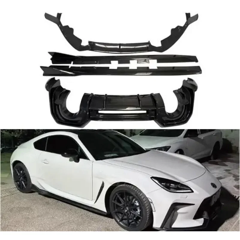 

For Toyota GR86 Subaru BRZ 2021 2022 2023 2024 Bumper Front Lip Rear Trunk Diffuser Side Skirts Real Carbon Fiber Full Body Kit