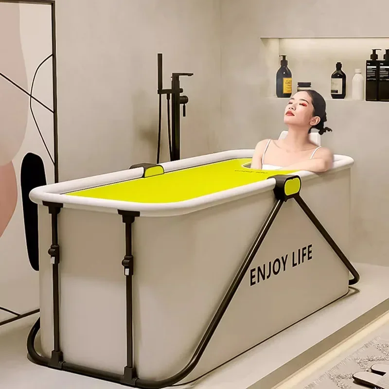 Modern Portable Bathtub Indoor Big Waterproof Home Waterproof Bathtub Single Aesthetic Baignoire Pliante Bathroom Supplies