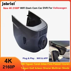 4K 2160P Wifi Dash Cam For Volkswagen VW glof Polo Touran Passat B8 Tiguan Jetta sharan Caddy 2015 -2022 Car DVR for Seat Skoda