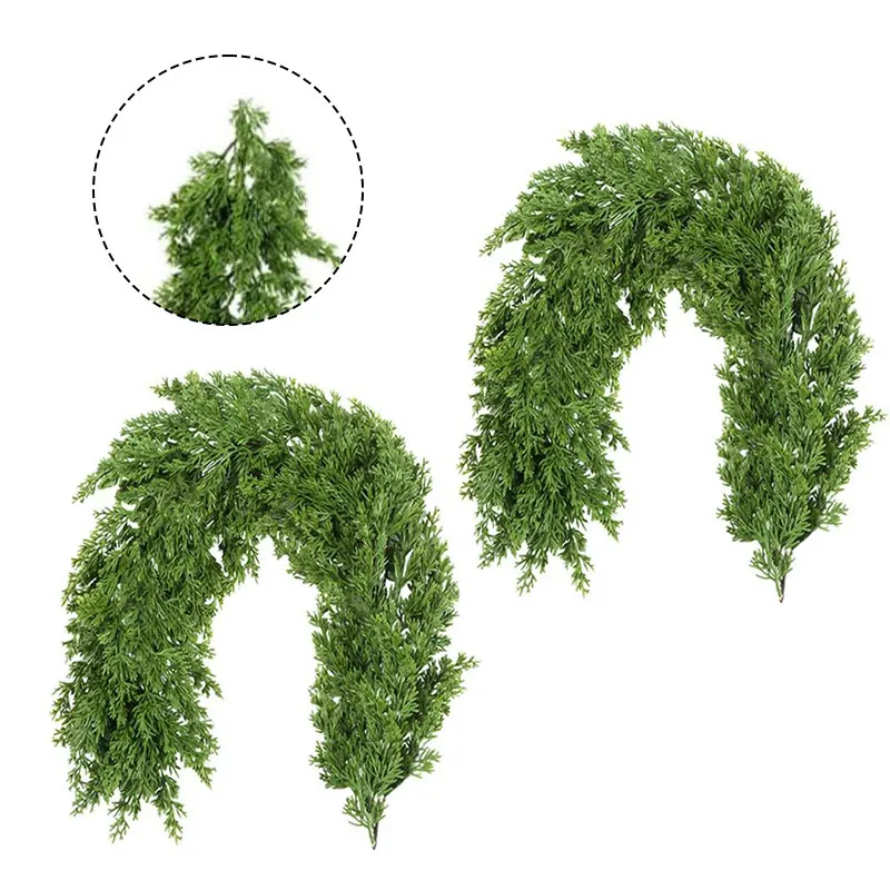 

2PCS 1m Christmas Simulation Rattan Counter Dining Table Christmas Decoration 2PCS 1m Christmas Simulation Rattan Counter Dining