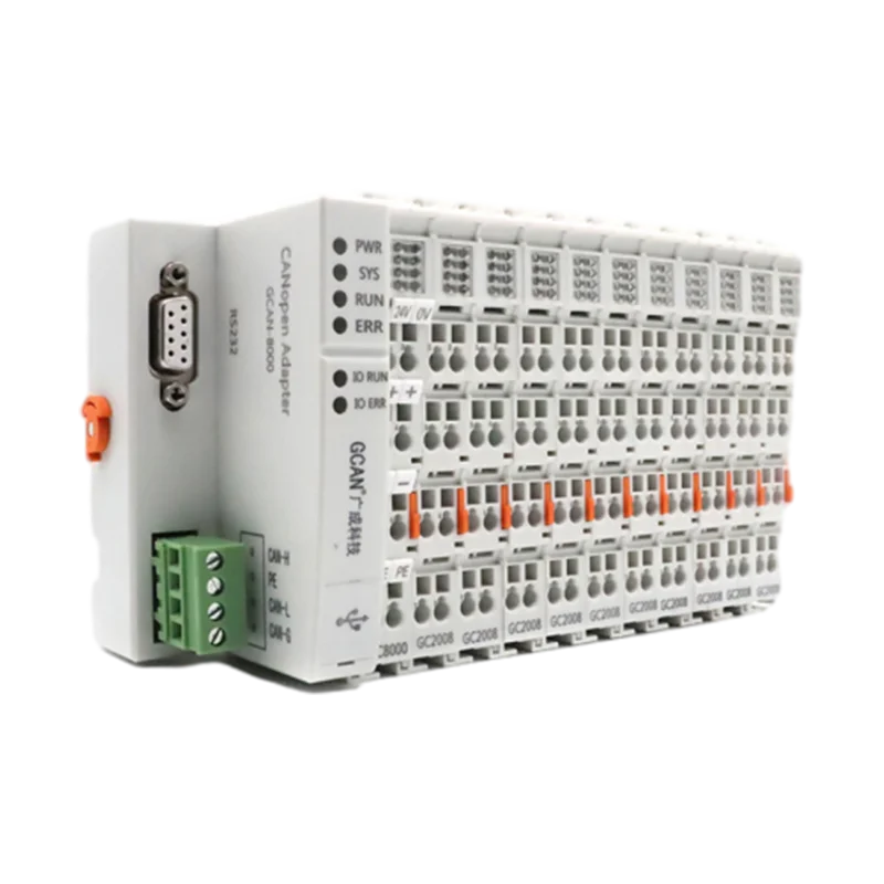 IO Adapter Modbus RTU Coupler PLC IO System, 32 Slots Extendible