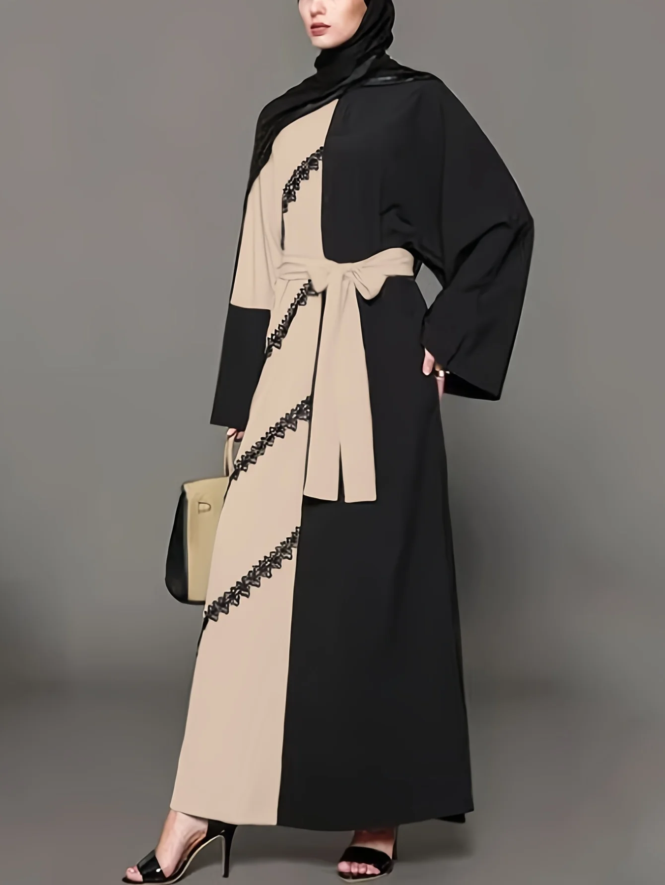 Fashion Saudi Arabia Dubai Abaya Women Dresses Casual Sequin Sundress Outfit Muslim Dress Robe Elegante Femme Islamic Clothing