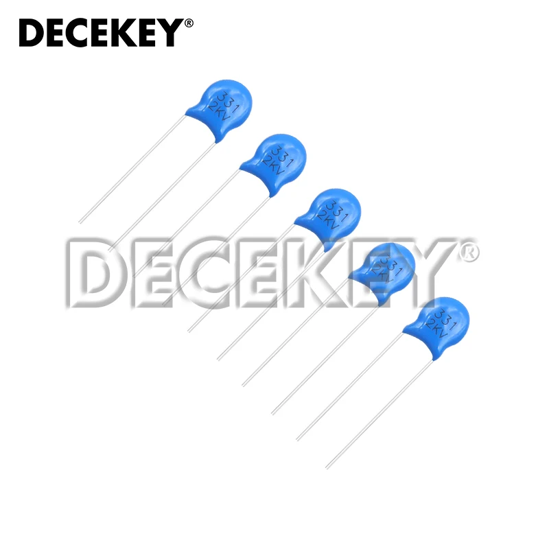 20pcs High Voltage Ceramic Capacitor 2KV 15PF 22PF 100PF 120PF 150PF 220PF 330PF 470PF 680PF 1NF 1.5NF 2.2NF 3.3NF 4.7NF 10NF