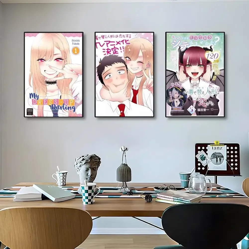 Anime My Dress Up Darling Poster Classic poster and wall art prints are suitable for living rooms, bedrooms, bars