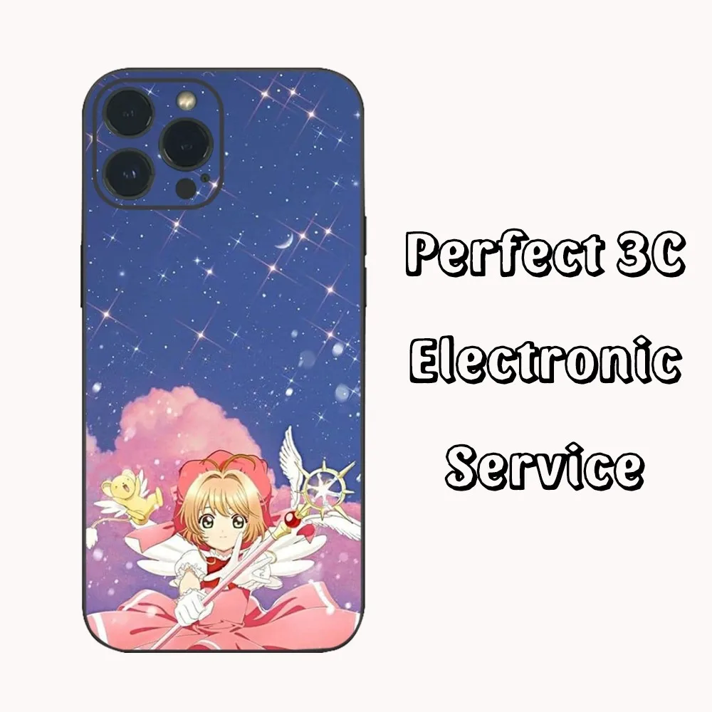 A-Anime C-Cardcaptor S-Sakura Phone Case  For iPhone16 15 14 13 12 Mini 11 Pro XS Max X XR SE5 6 7 8 Plus Soft Silicone Cover