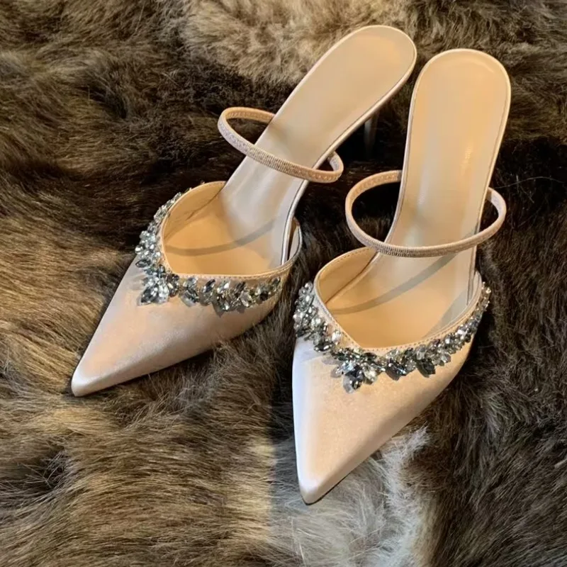 Women's Shoes Sexy Pointed Toe Women's High Heels 2024 Spring and Autumn Simple Elegant Trimmed Toe High Heels Women Shoes