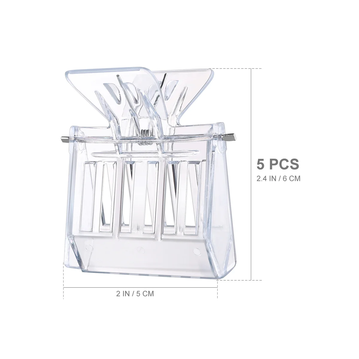 

5 шт. пластиковые зажимы-ловецы, прозрачные для инструментов для пчеловодства, легкая прочная сменная клетка, зажим для пчелиной королевы